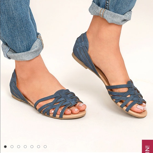 Lulus Shoes - Blue flats